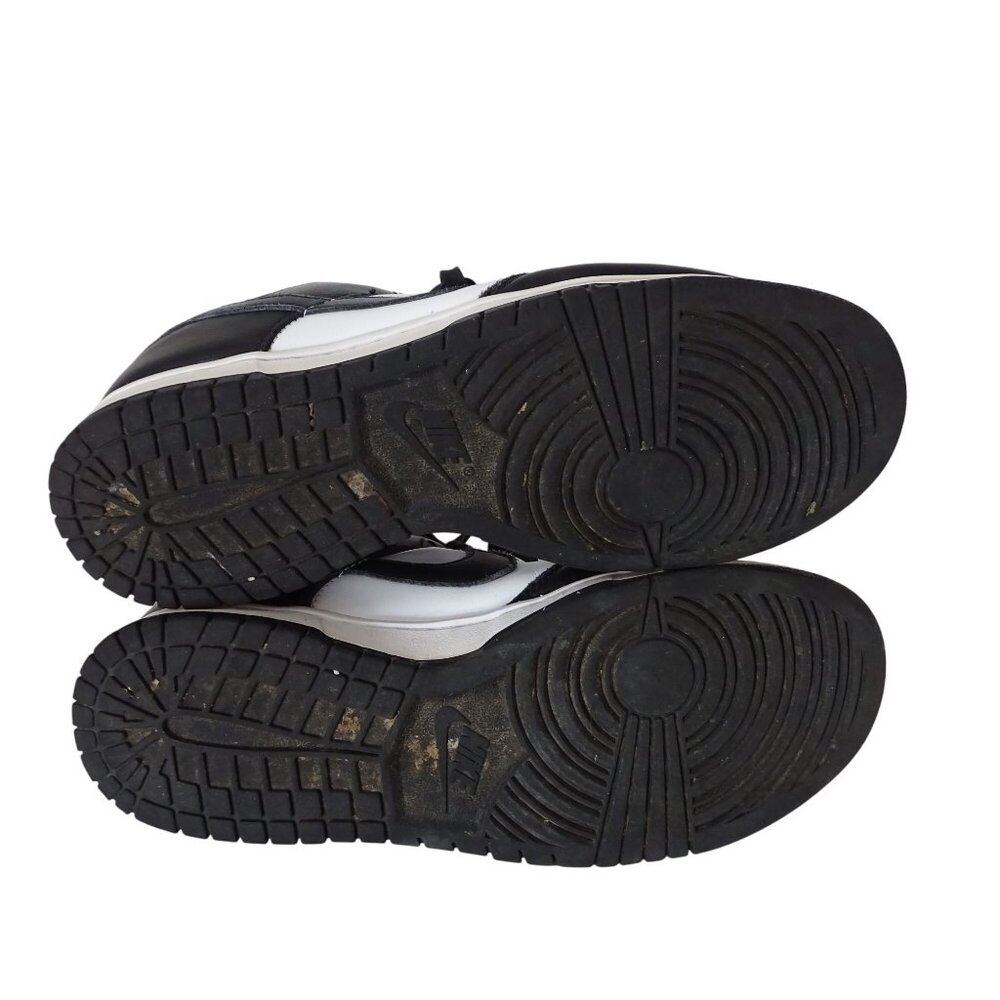 Nike Dunk Low Retro Black White Panda Leather Sneakers Men Size 9.5 DD1391 100 - Picture 8 of 15
